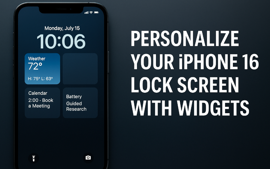iPhone 16 lock screen widgets