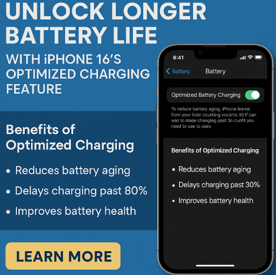  iPhone 16 optimized charging