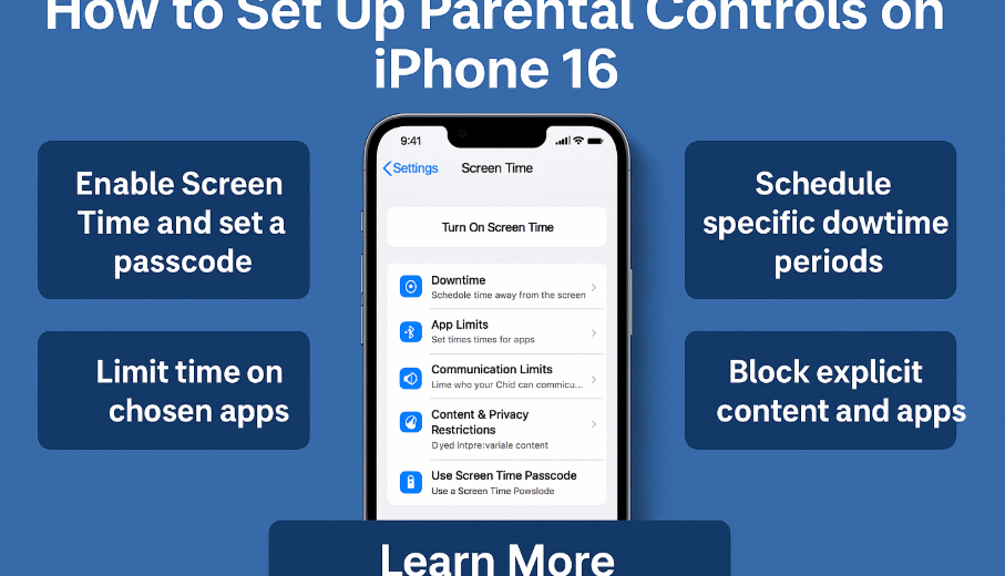 iPhone 16 parental controls setup