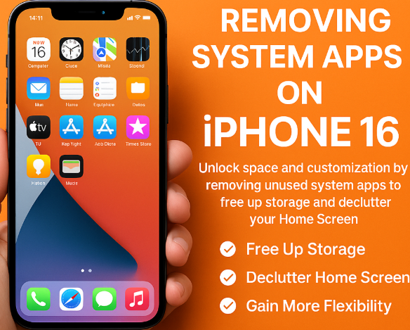 iPhone 16 remove system apps