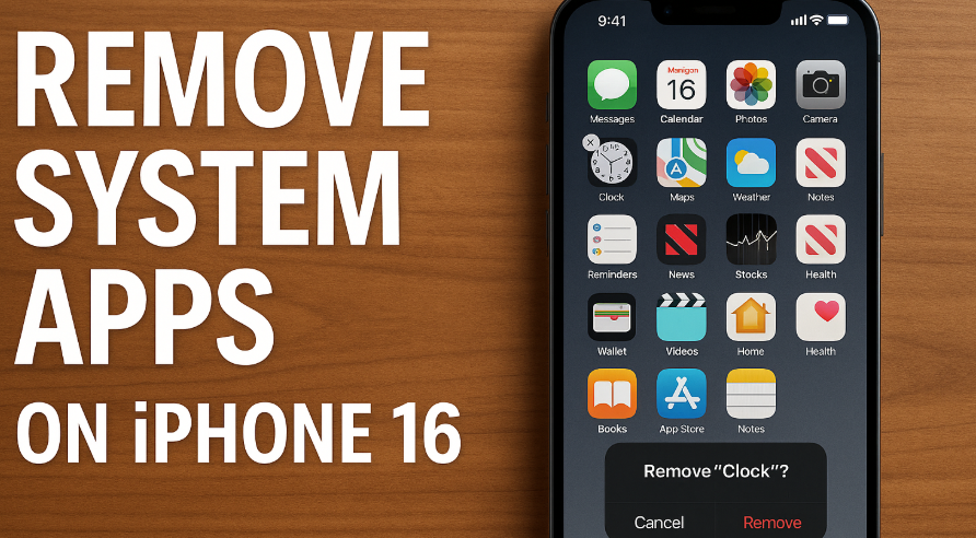iPhone 16 remove system apps