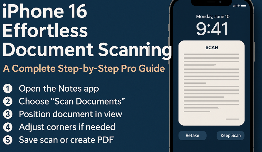 iPhone 16 scan documents