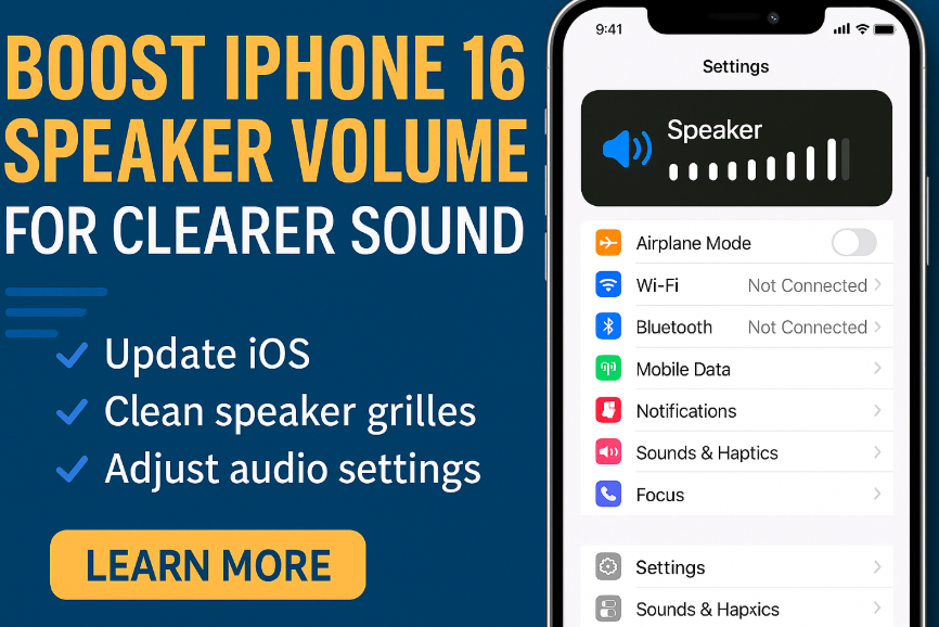  iPhone 16 speaker volume fix