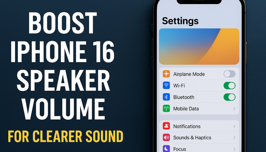 iPhone 16 speaker volume fix
