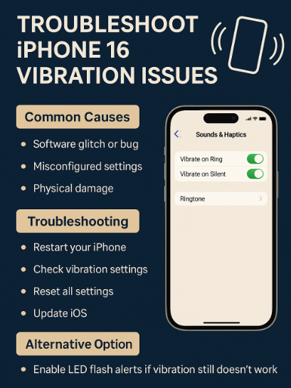 iPhone 16 vibration not working