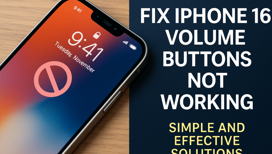 iPhone 16 volume buttons not working