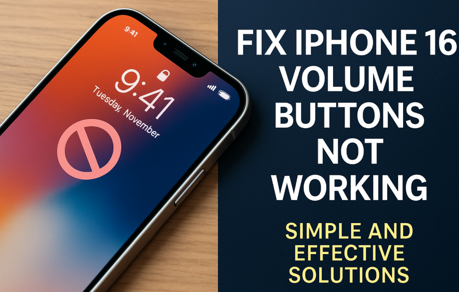 iPhone 16 volume buttons not working