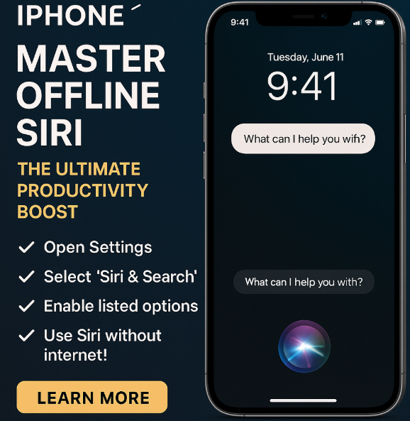 offline Siri iPhone 16