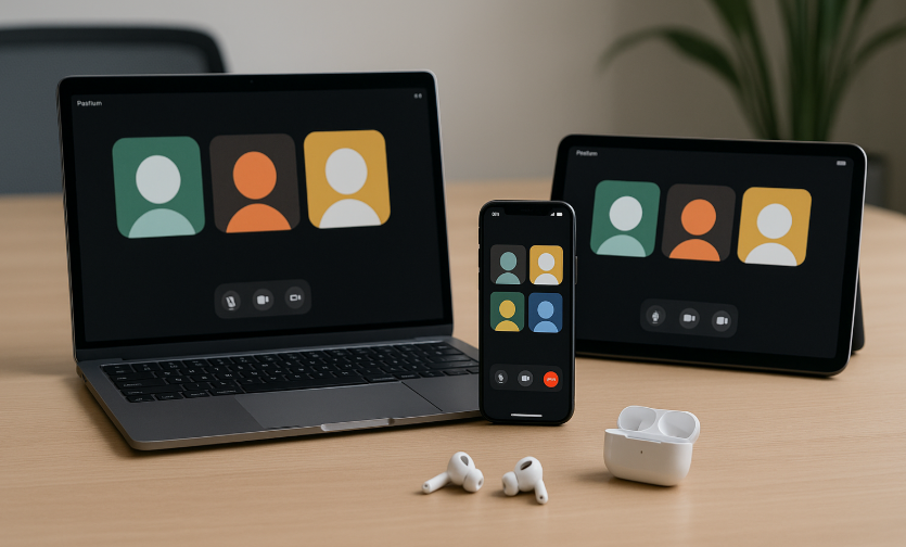 AirPods conference calls, AirPods optimized for calls, Apple device ecosystem, seamless calls with AirPods, AirPods integration