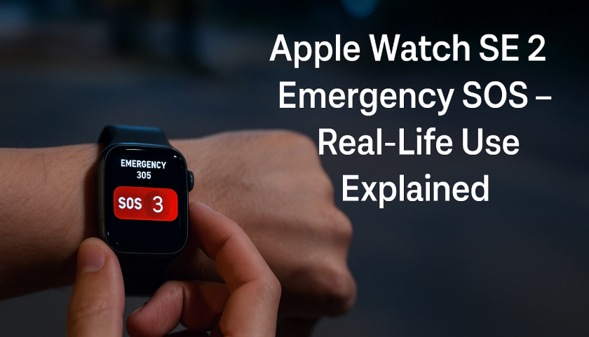 Apple Watch SE 2 activating Emergency SOS in a real-world scenario