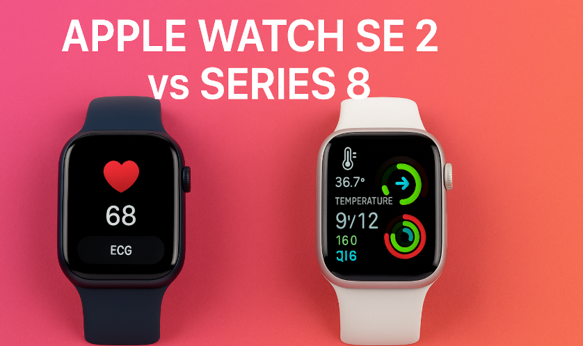 Apple Watch SE 2 and Series 8 side-by-side comparison of features and specs