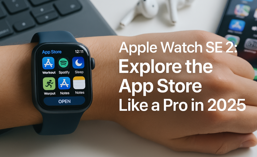 Apple Watch SE 2 browsing App Store screen