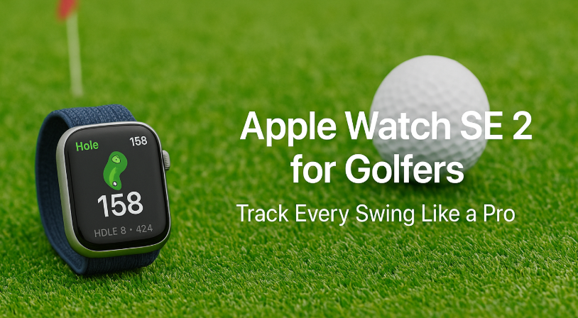 Apple Watch SE 2 displaying golf course map