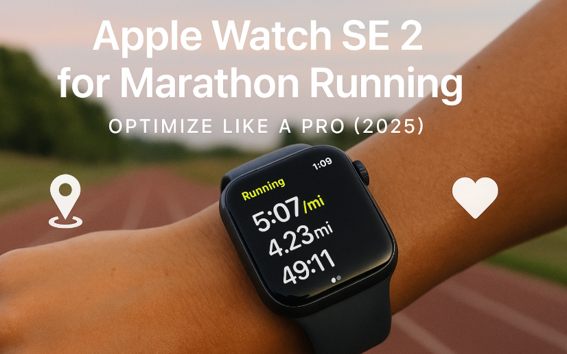 Apple Watch SE 2 running mode, Apple Watch marathon optimization, GPS tracking Apple Watch, battery settings for marathon, Apple Watch workout setup
