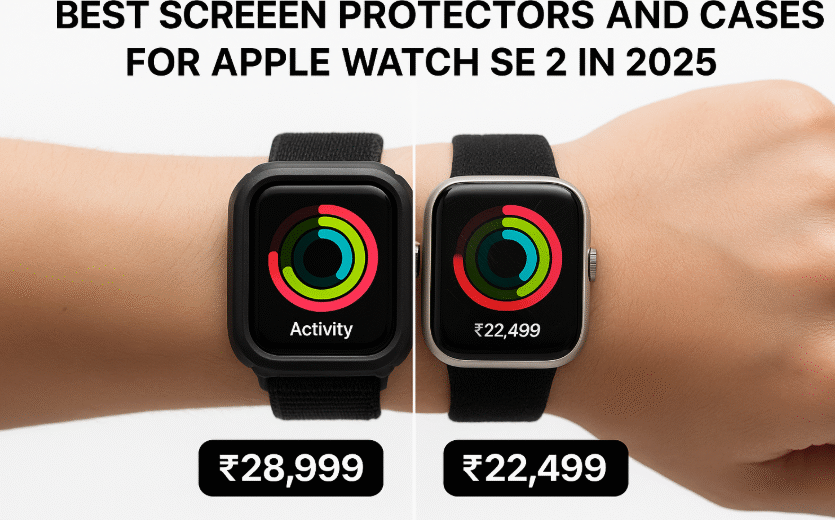 Apple Watch SE 2 screen protector and protective case comparison in 2025