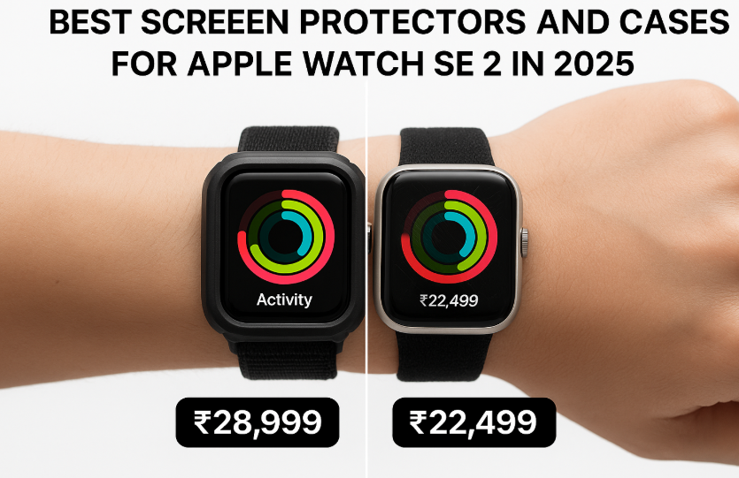 Apple Watch SE 2 screen protector and protective case comparison in 2025