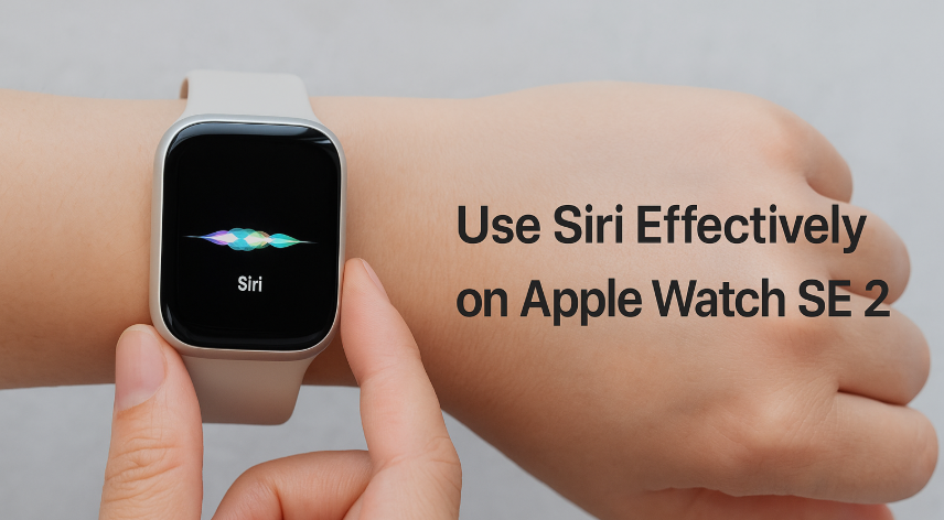 Apple Watch SE 2 using Siri voice commands – 2025 smartwatch assistant guide