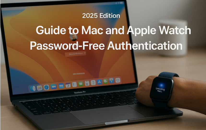 Apple Watch unlocking MacBook upon wake, watchOS unlock settings on Mac login screen, seamless Mac login via Apple Watch proximity