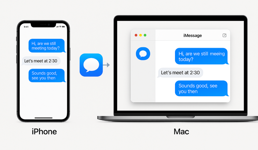 iPhone, Mac, messages syncing, iMessage sync, Apple ecosystem, syncing devices, Apple devices integration, seamless messaging