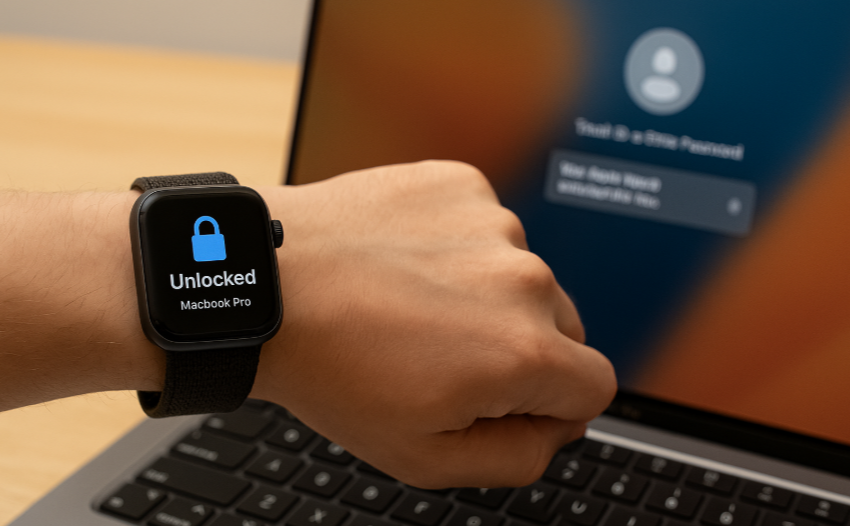 Unlock Mac with Apple Watch, Mac and Apple Watch security, Apple Watch authentication, Apple ecosystem security, Apple Watch for Mac security, unlocking Mac