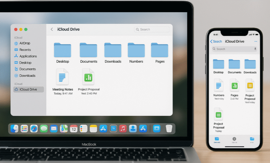 syncing files with iCloud Drive, iPhone Mac file transfer, iCloud Drive syncing, syncing files Apple ecosystem, cloud storage sync, iPhone to Mac iCloud sync
